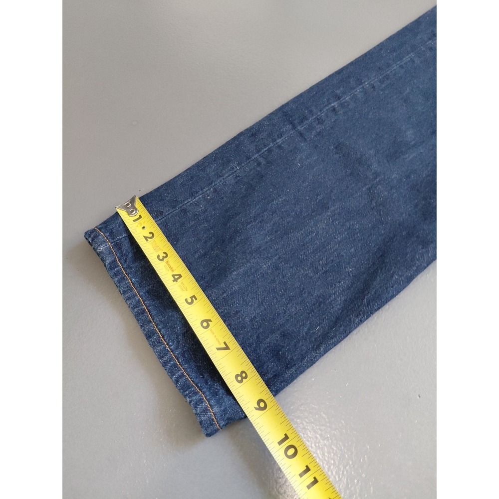 VTG Levi's 501xx Shrink to Fit Jeans 36x30 Raw Denim Mexico 2000s Dark Wash Y2K - Picture 14 of 16